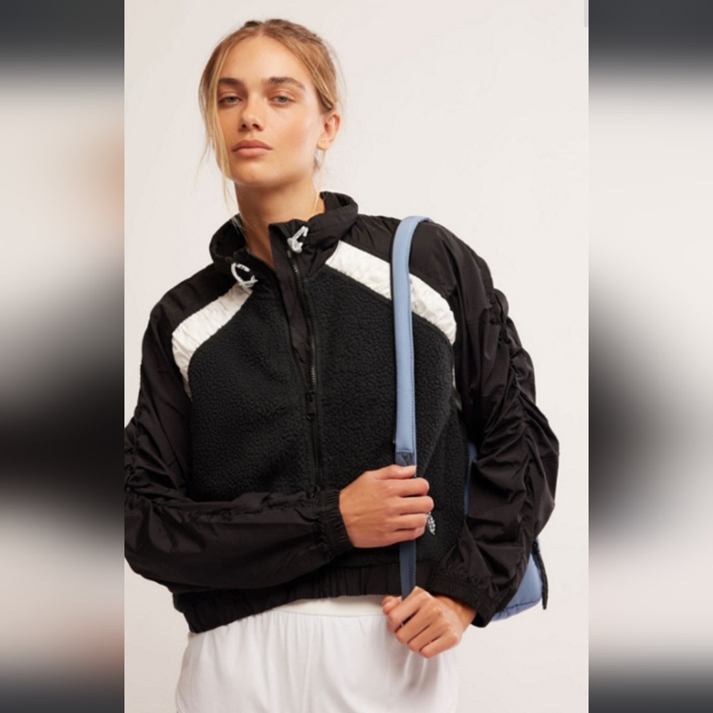 Free People Amelia Fleece Zip Up
